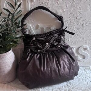 Tosca Y2K Brown beaded purse